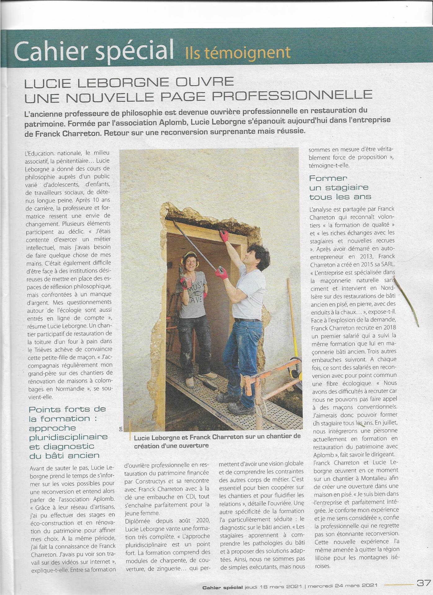 Reportage lucie franck